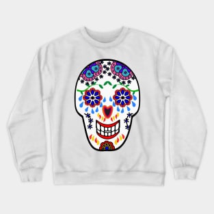 Sugar Skull Pattern (Black) Crewneck Sweatshirt